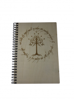 Dřevěný zápisník PÁN PRSTENŮ